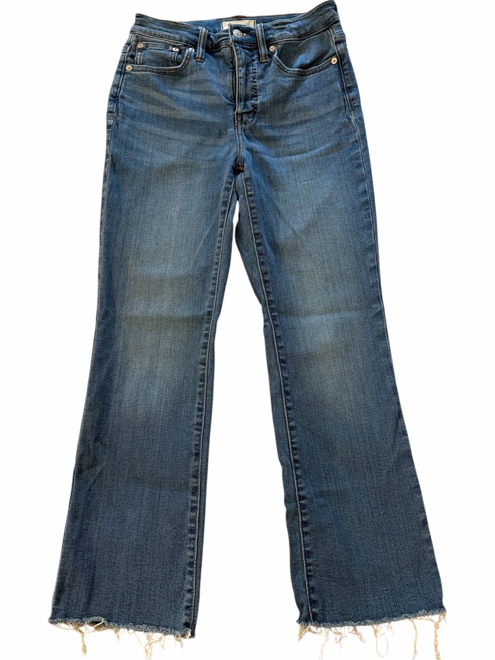 Madewell Cali Demi Boot Medium Blue Jeans - Picture 3 of 4